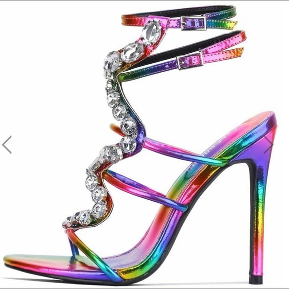 Cape Robbin Shoes - NWB Multi colored snake heels